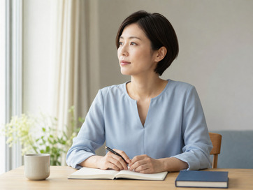 仕事や将来に不安がある女性