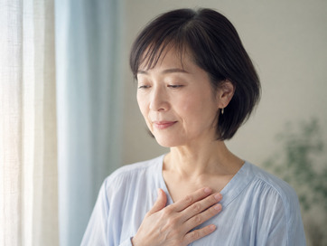 健康に自信が持てない女性